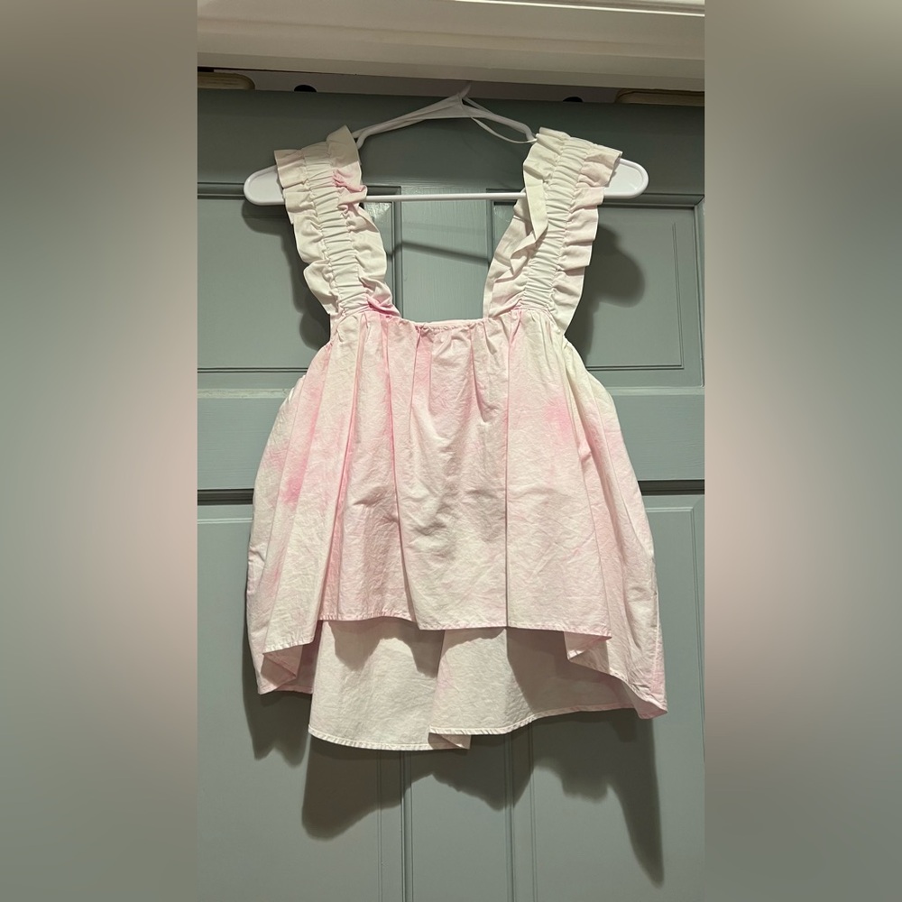 Zara pink wash top